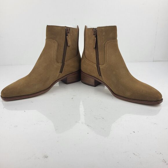 Cole Haan Naia Women's Booties Pointed Toe Block Heel Brown Size 6 US - Picture 5 of 11